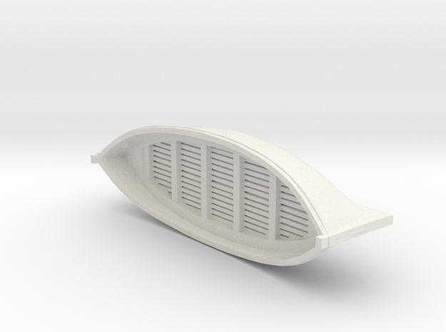 135mm x 44mm Lifeboat in White Natural Versatile Plastic