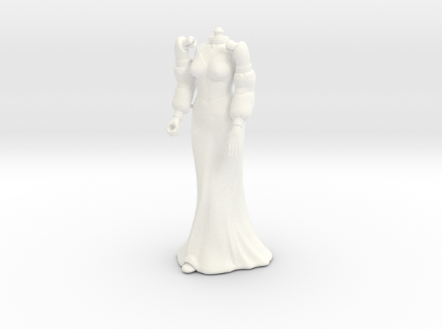 Lady Edwina Full Figure VINTAGE in White Processed Versatile Plastic
