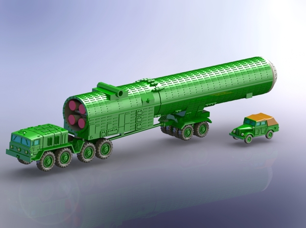 ABM-1 Galosh Missile Transport 1/160 in Smooth Fine Detail Plastic