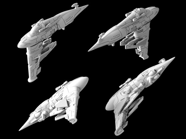 (Armada) Nebulon A-3 Frigate in White Natural Versatile Plastic
