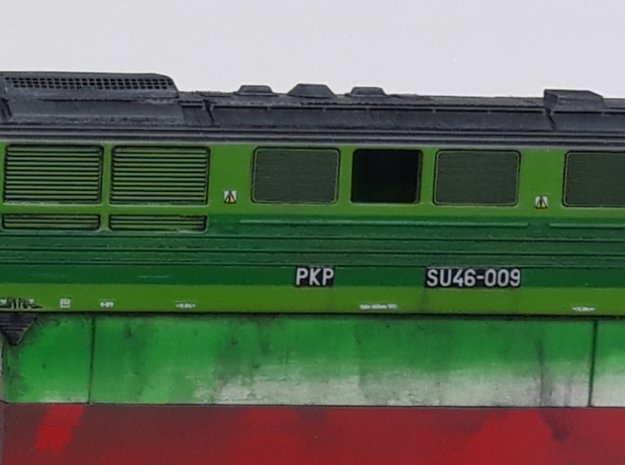 1:160 SU46 Body from 70-90' - GREEN in Smoothest Fine Detail Plastic