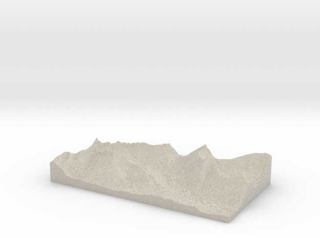 Model of Iceberg Creek in Natural Sandstone