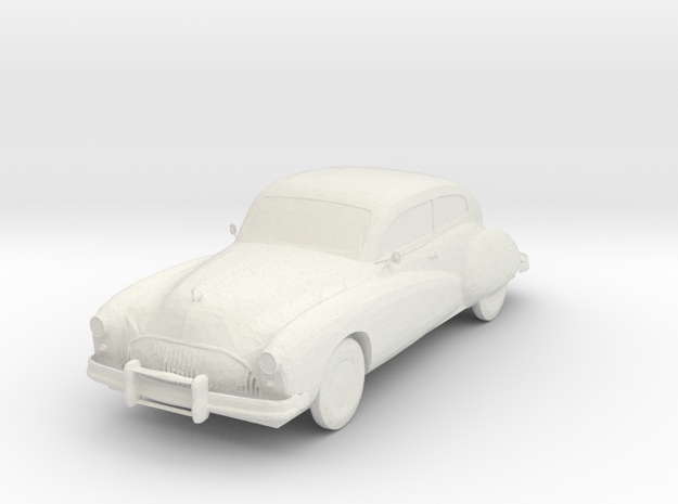 S Scale 1948 Buick Roadmaster in White Natural Versatile Plastic