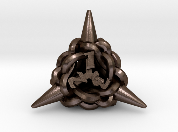 Knot D4 in Polished Bronze Steel