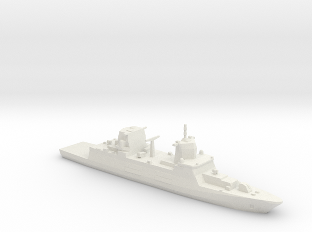 German Baden-Württemberg class frigate 1:1200 Vers in White Natural Versatile Plastic