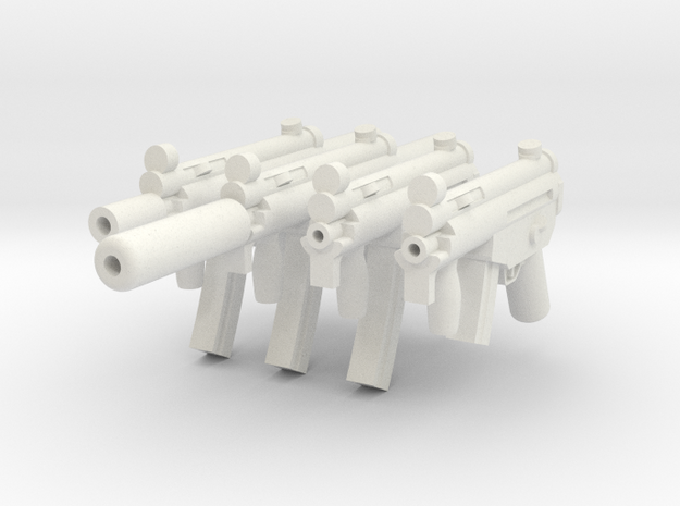 MP5 Set 3 in White Natural Versatile Plastic