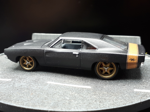 HWr F9 Dodge Charger HotWheels   in Tan Fine Detail Plastic