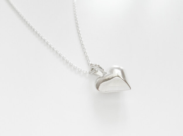 Love not war mini in Polished Silver: Small
