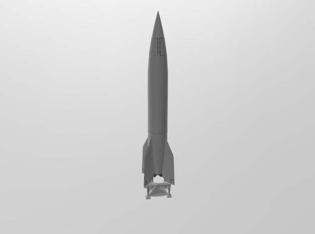 V2 - A4 Rocket in White Natural Versatile Plastic: 1:200