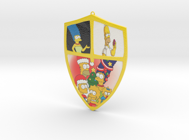 Family Coat Of Arms in Glossy Full Color Sandstone
