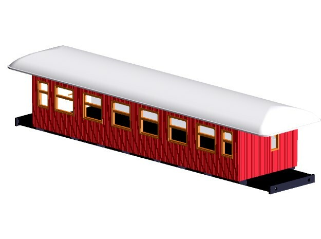 C3e - Swedish passenger wagon in Smooth Fine Detail Plastic