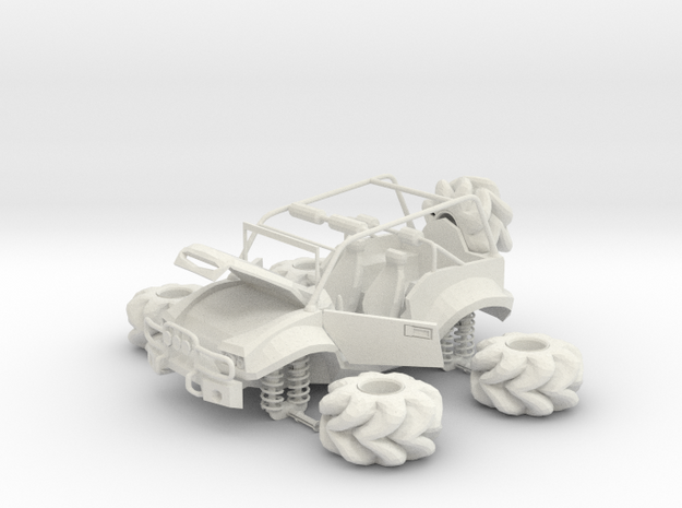 sporty jeep in White Natural Versatile Plastic