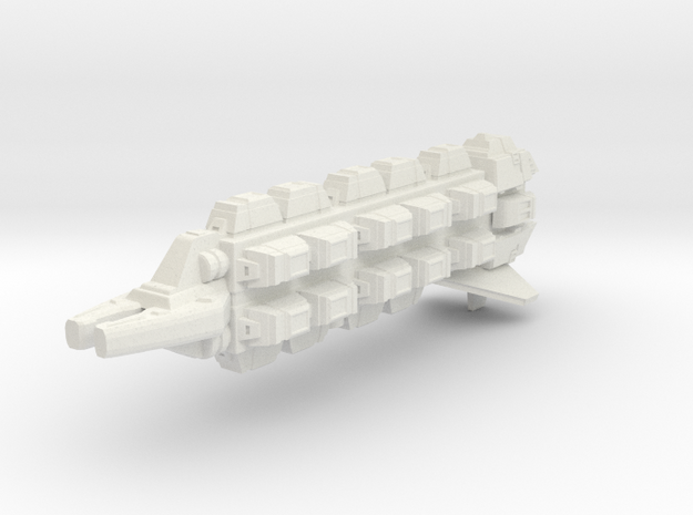 2500 Cardassian Groumall Class Freighter in White Natural Versatile Plastic