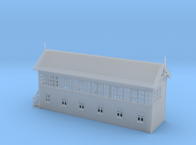 VR Signal Box #4 [Left Stairs] 1:160 Scale in Smooth Fine Detail Plastic