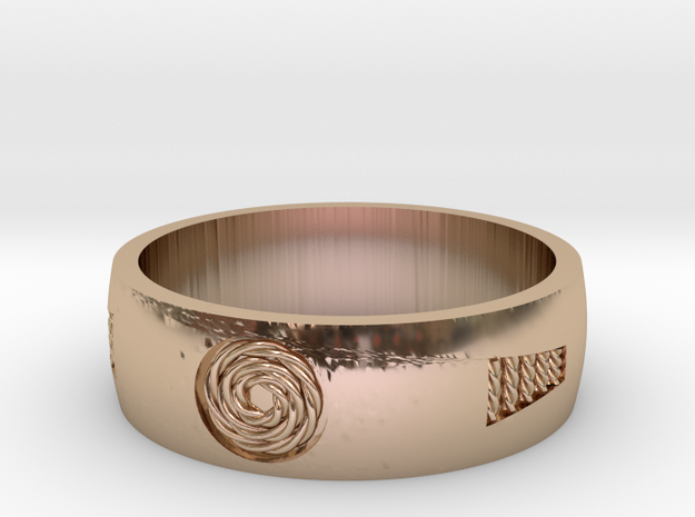 Ornamental Ring for her  in 14k Rose Gold