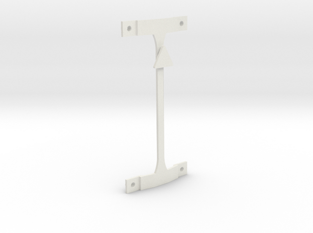 Catenary double plate - Gauge 1 (1:32) in White Natural Versatile Plastic