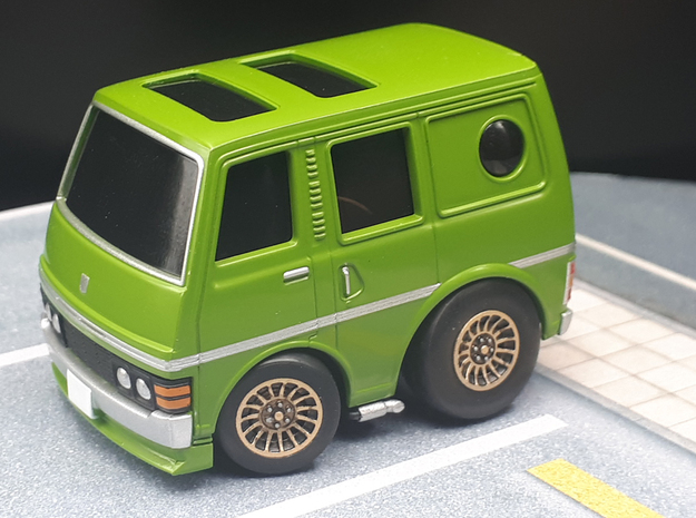 ChoroQ Cheviot Turbo Nissan Caravan in Tan Fine Detail Plastic