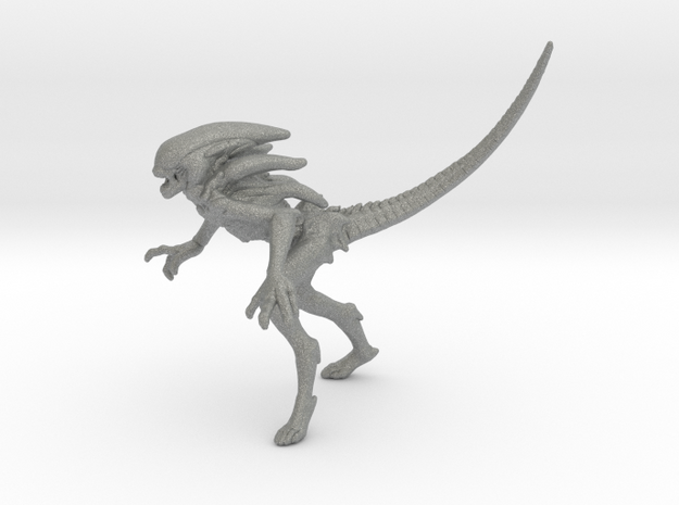 Aliens Spitter miniature model scifi games rpg dnd in Gray PA12