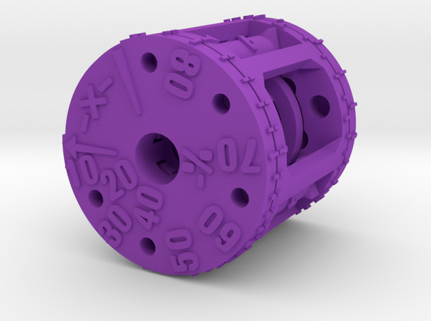 3 Step Puzzle to Crack the Math - Number Fidget in Purple Processed Versatile Plastic