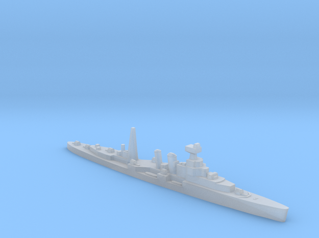 HMS Coventry (masts) cruiser 1:1400 WW2 in Smooth Fine Detail Plastic