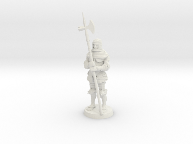 Halberdier in White Natural Versatile Plastic