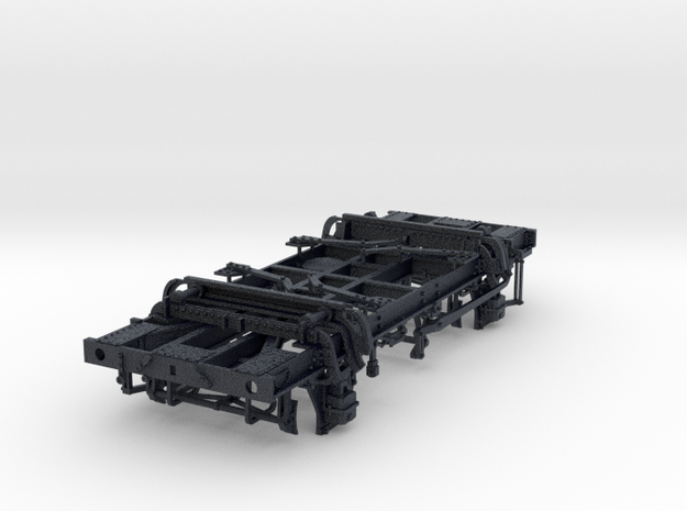7mm Mermaid ballast wagon chassis small holes in Black PA12