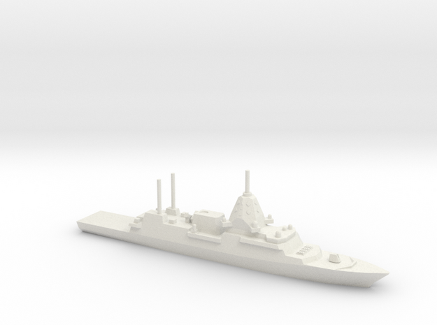 Hunter-class frigate, 1/2400 in White Natural Versatile Plastic