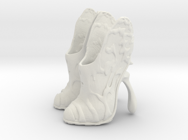 girl- butterfly boots  in White Natural Versatile Plastic