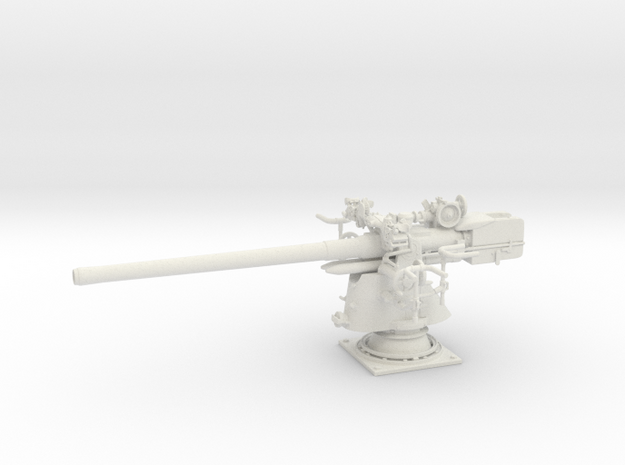 1/24 Uboot 8.8 cm SK C/35 Naval Gun in White Natural Versatile Plastic