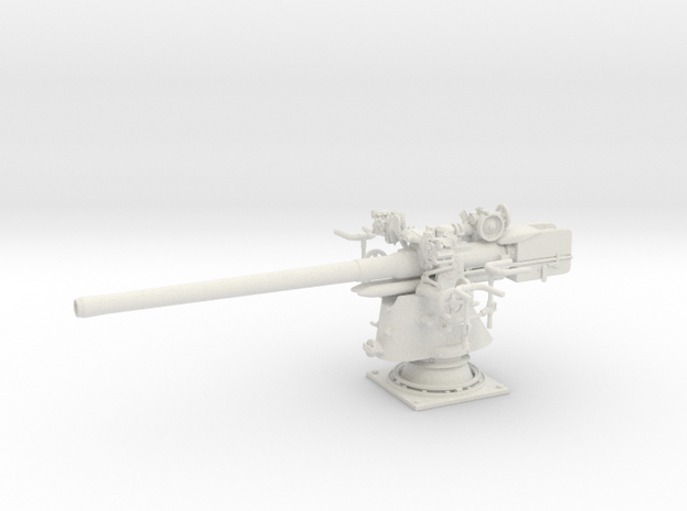 1/15 Uboot 8.8 cm SK C/35 Naval Gun in White Natural Versatile Plastic