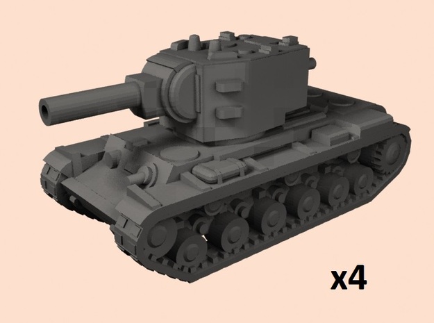 1/160 KV-2 tanks in White Processed Versatile Plastic
