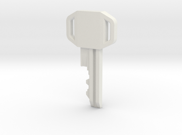 Resident Evil Zero Locker Key in White Natural Versatile Plastic
