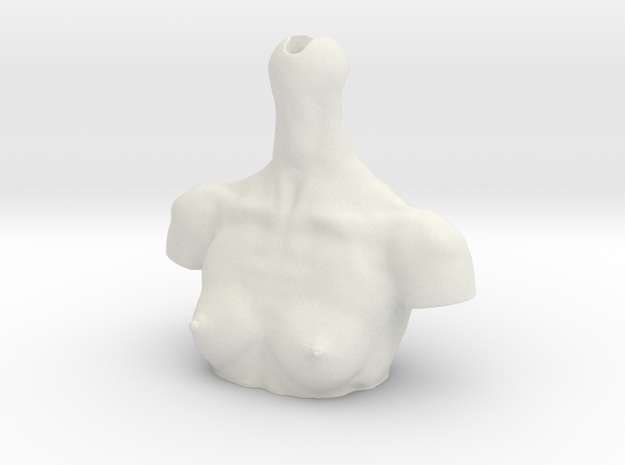 girl-manikin-slim chest in White Natural Versatile Plastic