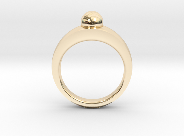 The ideal pearl | Ring in 14k Gold Plated Brass: 11 / 64