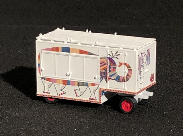 RBB&B Popcorn Wagon in Clear Ultra Fine Detail Plastic