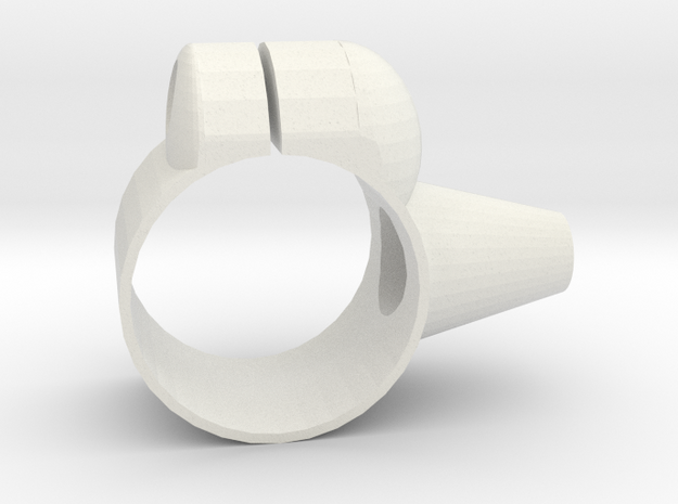 Microloop Attachment Ring V4.1 in White Natural Versatile Plastic