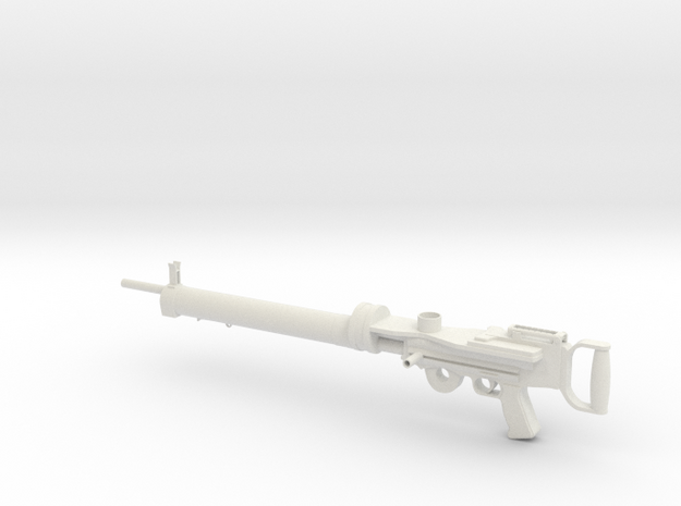 1/4th Lewis Machine Gun (without drum mag!) in White Natural Versatile Plastic