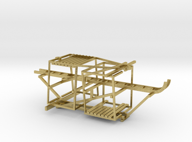  VR Pin Arch Gantry Platforms (B&C&L) 1:87 Scale in Natural Brass