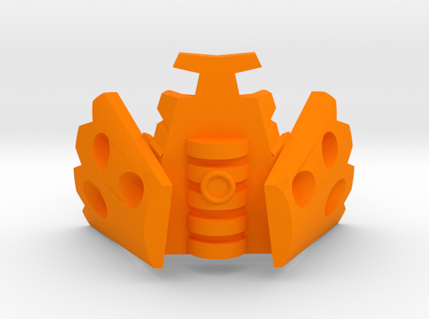 Vahi - Axle Connector - Name On Back in Orange Processed Versatile Plastic