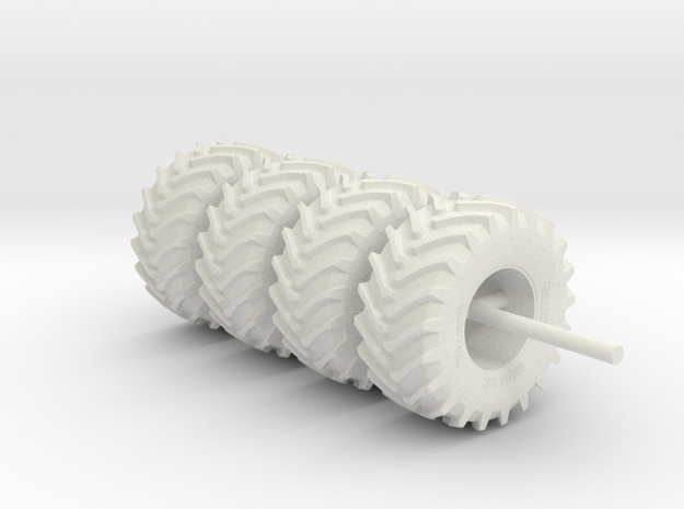 4x trelleborg tire mesh 52mm in White Natural Versatile Plastic