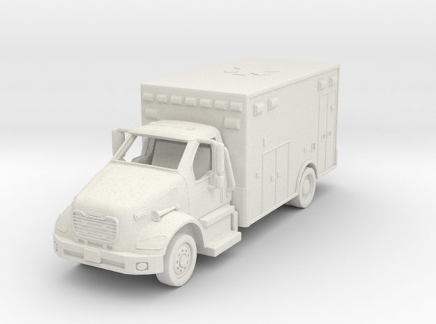 Freightliner Ambulance 01. 1:87 Scale in White Natural Versatile Plastic