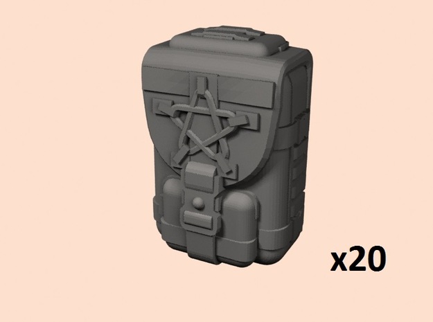 28mm Bigger Starbearers backpack in Tan Fine Detail Plastic