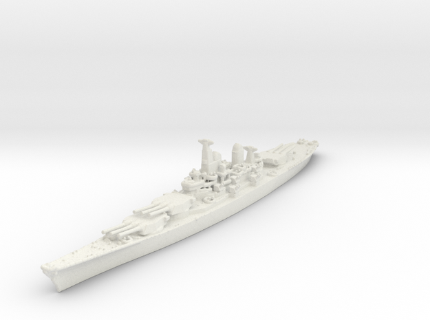 USS Iowa BB-61 in White Natural Versatile Plastic: 1:2400