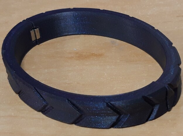 The FULL-CUSTOM bracelet in Polished and Bronzed Black Steel