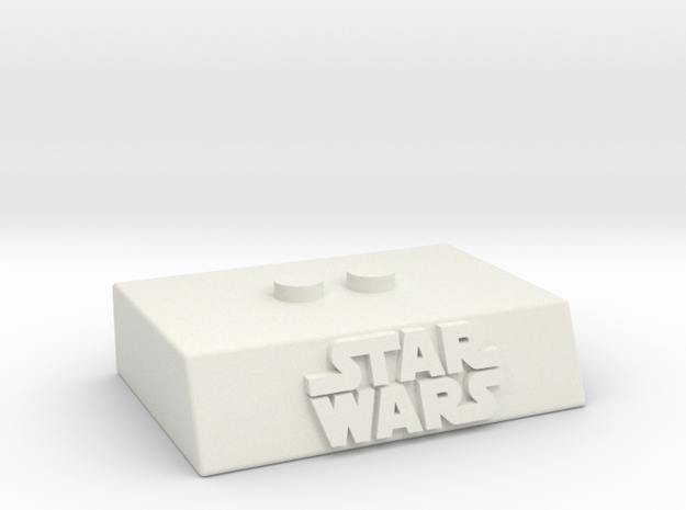 Lego Star Wars Minifigure Display Stand in White Natural Versatile Plastic