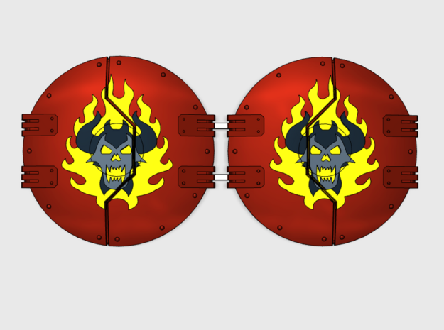 Burning Demon : Sicaran Side Hatches in Tan Fine Detail Plastic