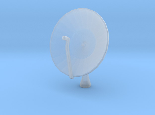N 10' satellite dish in Smooth Fine Detail Plastic: 1:43