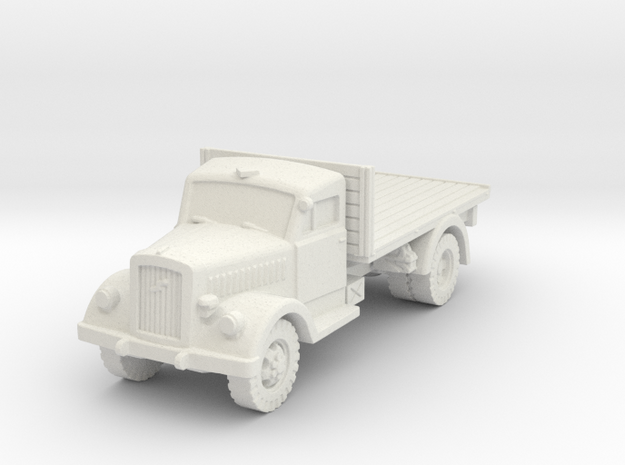 Opel Blitz early Flatbed 1/100 in White Natural Versatile Plastic
