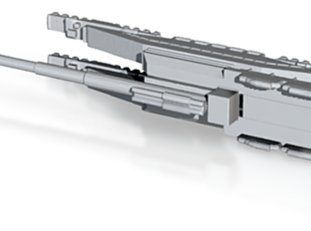 1/700 Scale Schwerer Gustav 80cm Railroad Gun in Tan Fine Detail Plastic