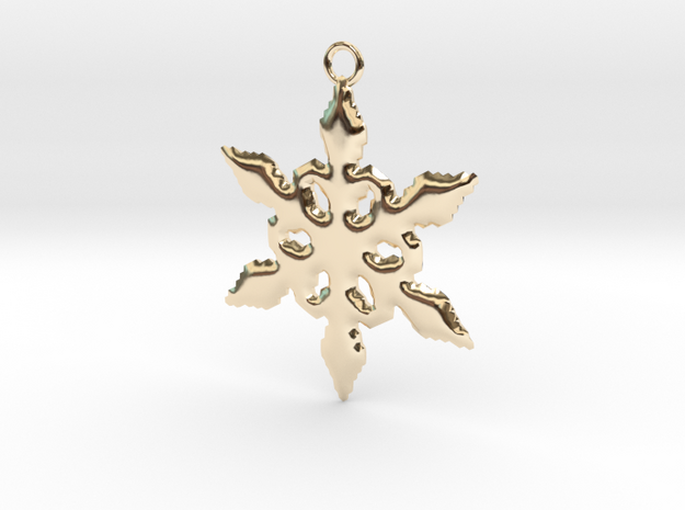 as a snowflake, i fall for you every day in 14k Gold Plated Brass